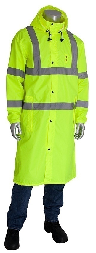 PIP Viz ANSI Type R Class 3 Raincoat (48 Inch) from GME Supply