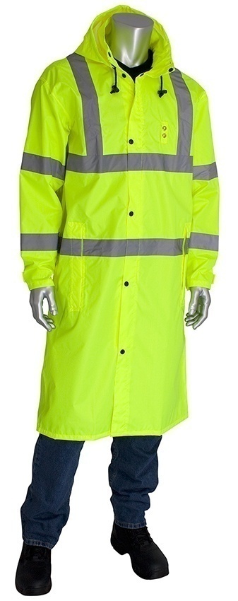 PIP Viz ANSI Type R Class 3 Raincoat (48 Inch) from GME Supply