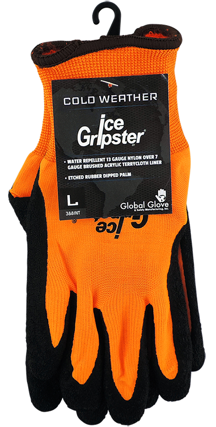 Ice Gripster 388INT Water Repellent Coated Cold Weather Gloves (12 Pair) from GME Supply