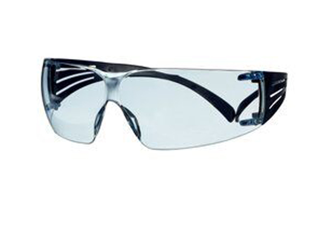 3M SecureFit 200 Series, Blue Temple, Clear Scotchgard Anti-Fog Lens from GME Supply