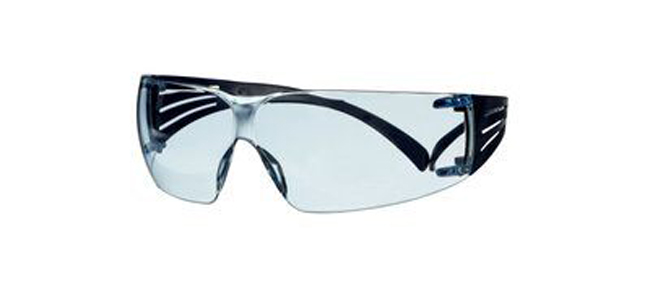 3M SecureFit 200 Series, Blue Temple, Clear Scotchgard Anti-Fog Lens from GME Supply