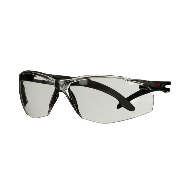 3M SecureFit 500 Series SF507SGAF Black Scotchgard Anti-Fog and Anti-Scratch Coating Gray Indoor/Outdoor Safety Glasses from GME Supply