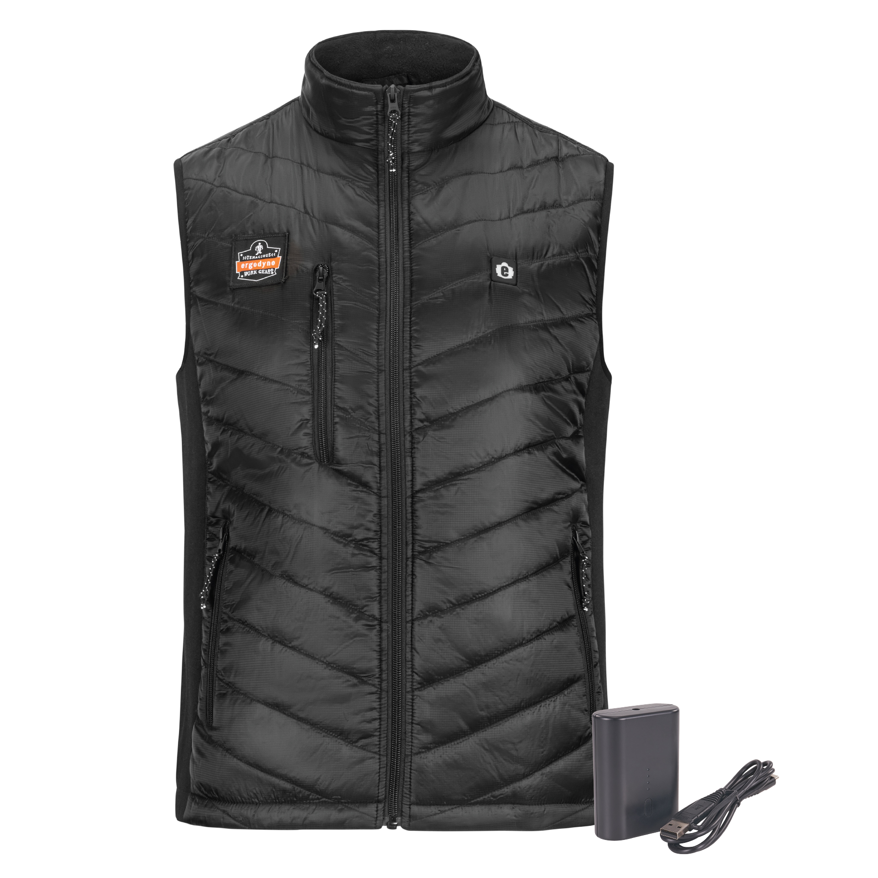 Ergodyne N-Ferno 6495 Rechargeable Heated Vest w/ Battery Power Bank - 7.2v/5000mAh from Columbia Safety