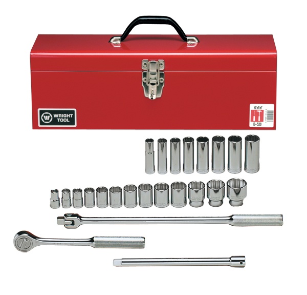 Wright Tool 12 Point Standard and Deep Socket 24 Piece Set from GME Supply