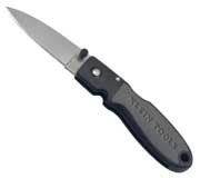 Klein Tools Lightweight 2-3/8 Inch Lockback Knife with Drop-Point Blade from GME Supply