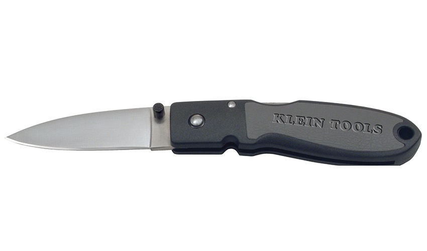 Klein Tools Lightweight 2-3/4 Inch Lockback Pocket Knife with Drop-Point Blade from GME Supply