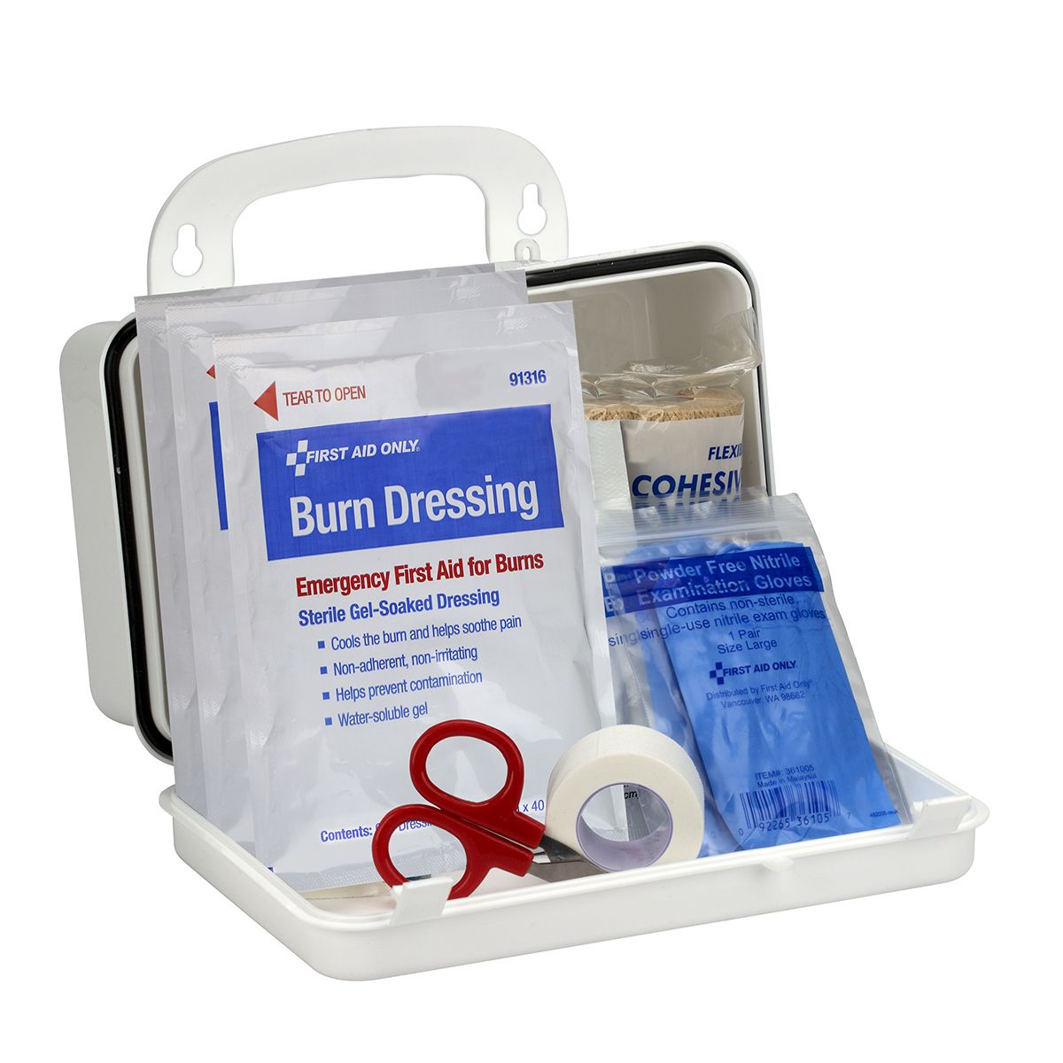 First Aid Only Burn Care Kit with Plastic Case from GME Supply