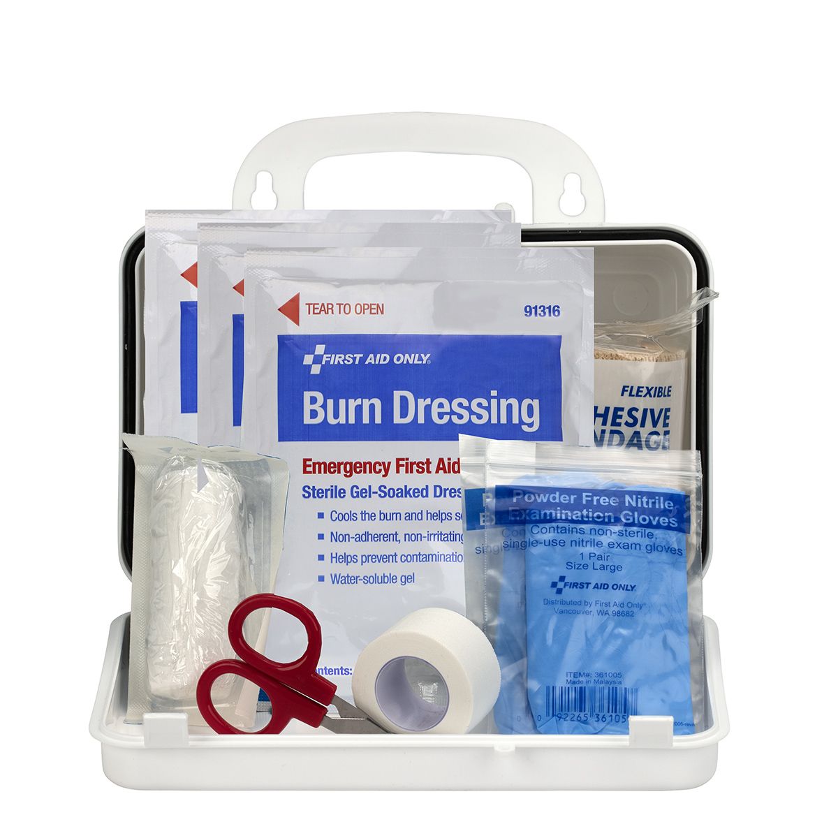 First Aid Only Burn Care Kit with Plastic Case from GME Supply