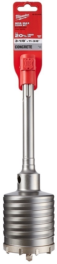 Milwaukee 3-1/8 Inch  x 11-3/8 Inch One Piece SDS-Max Core Bit from GME Supply
