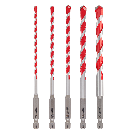 Milwaukee SHOCKWAVE Carbide Hammer Drill Bit 5 Piece Set from GME Supply