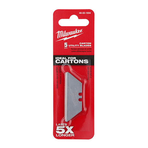 Milwaukee Carton Utility Knife Blades (5 Pack) from GME Supply