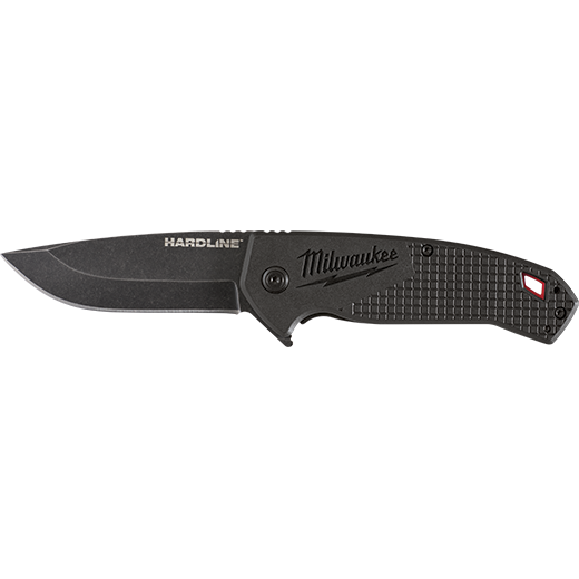 Milwaukee HARDLINE 3 Inch Smooth Blade Pocket Knife from GME Supply