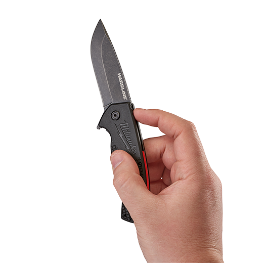 Milwaukee HARDLINE 3 Inch Smooth Blade Pocket Knife from GME Supply