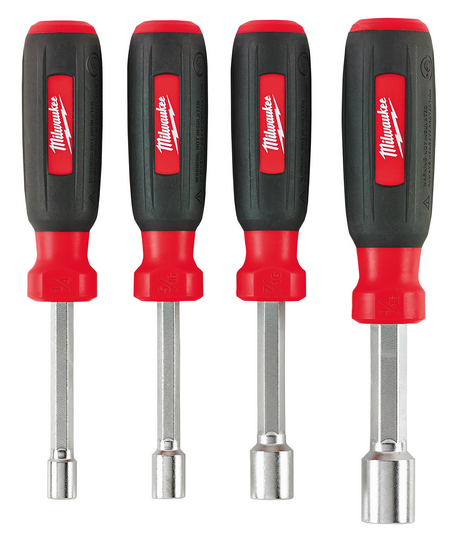 Milwaukee 4 Piece Hollow Shaft SAE Nut Driver Set from GME Supply