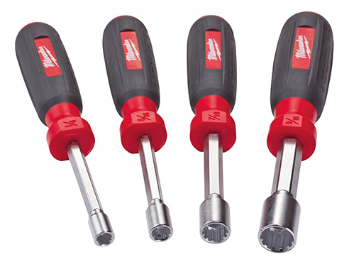 Milwaukee 4 Piece Hollow Shaft SAE Nut Driver Set from GME Supply