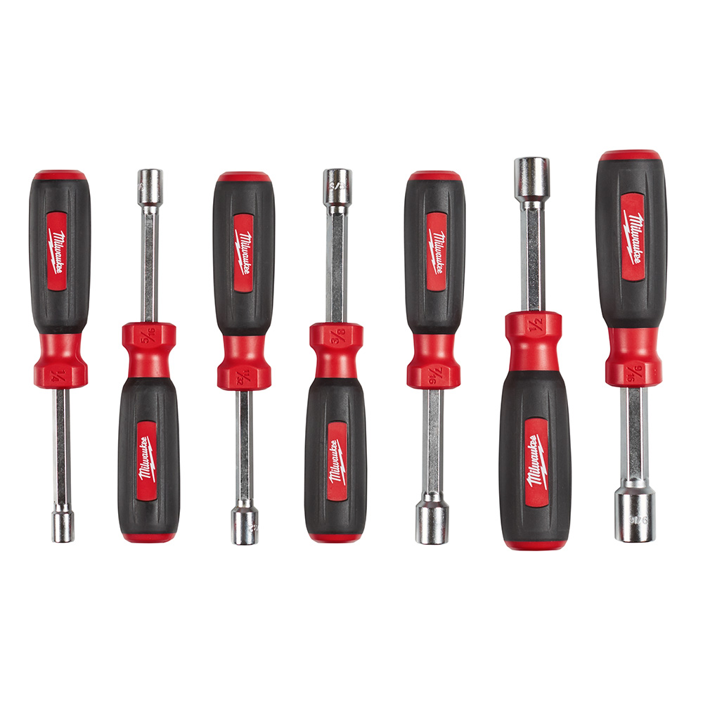 Milwaukee Hollow Shaft SAE Nut Driver Set - 7 Piece from GME Supply