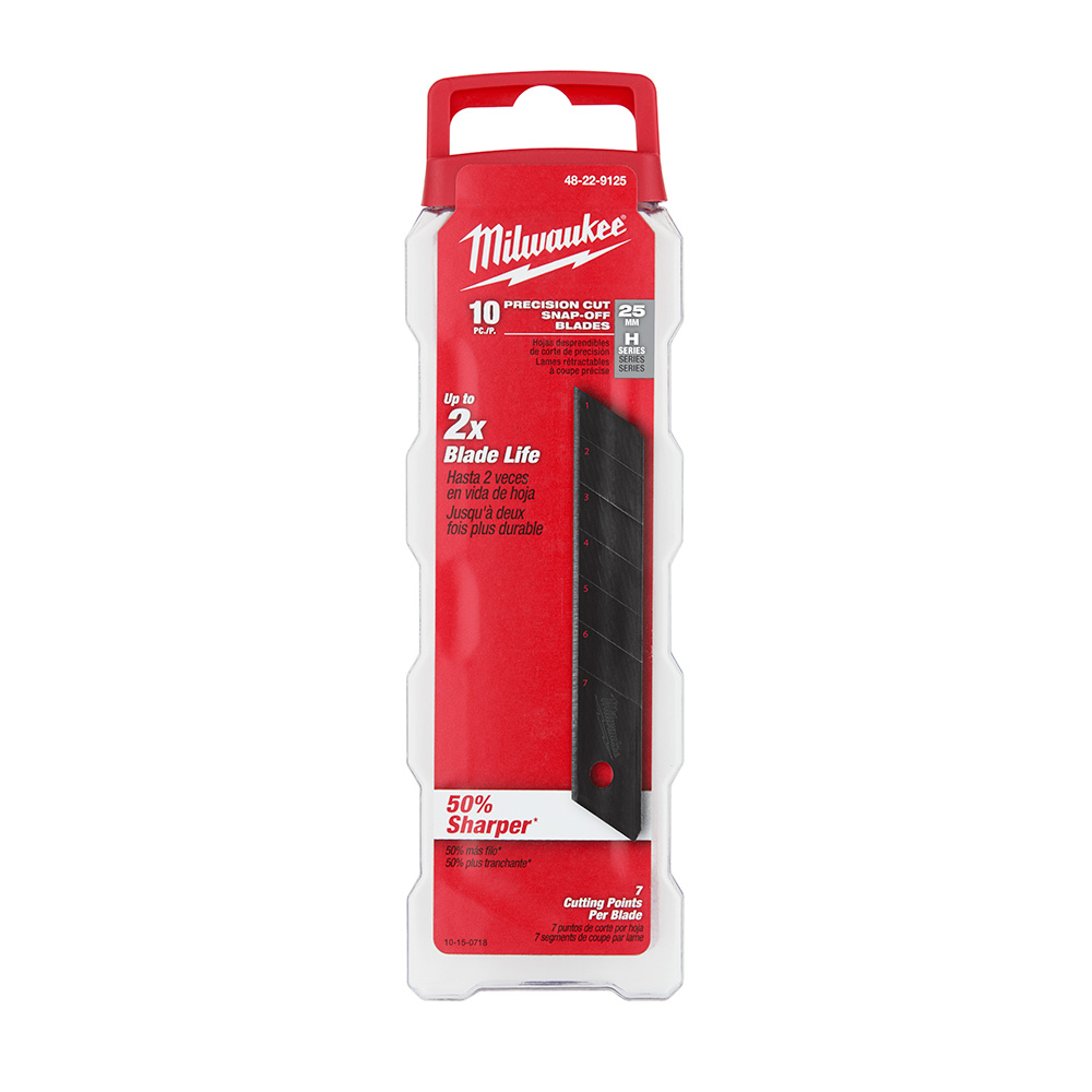 Milwaukee 25mm Precision Snap Blades (10 Pack) from GME Supply
