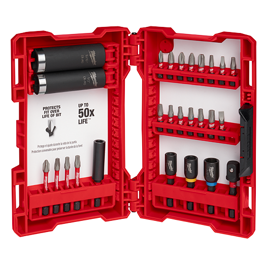 Milwaukee SHOCKWAVE 26 Piece Drilling and Fasten Set from GME Supply