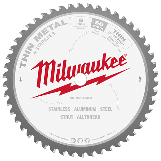 Milwaukee 8 Inch 50 Tooth Dry Cut Cermet Tipped Circular Saw Blade from GME Supply