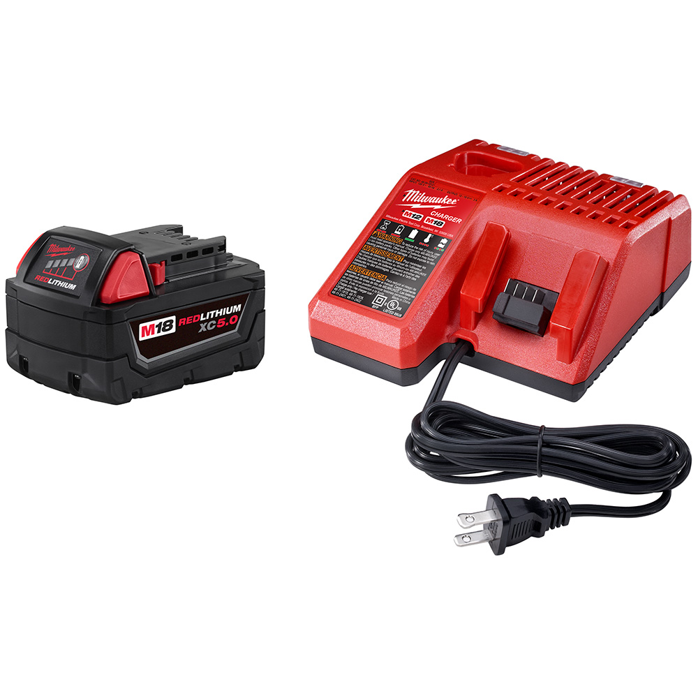 Milwaukee M18 REDLITHIUM XC5.0 Starter Kit from GME Supply