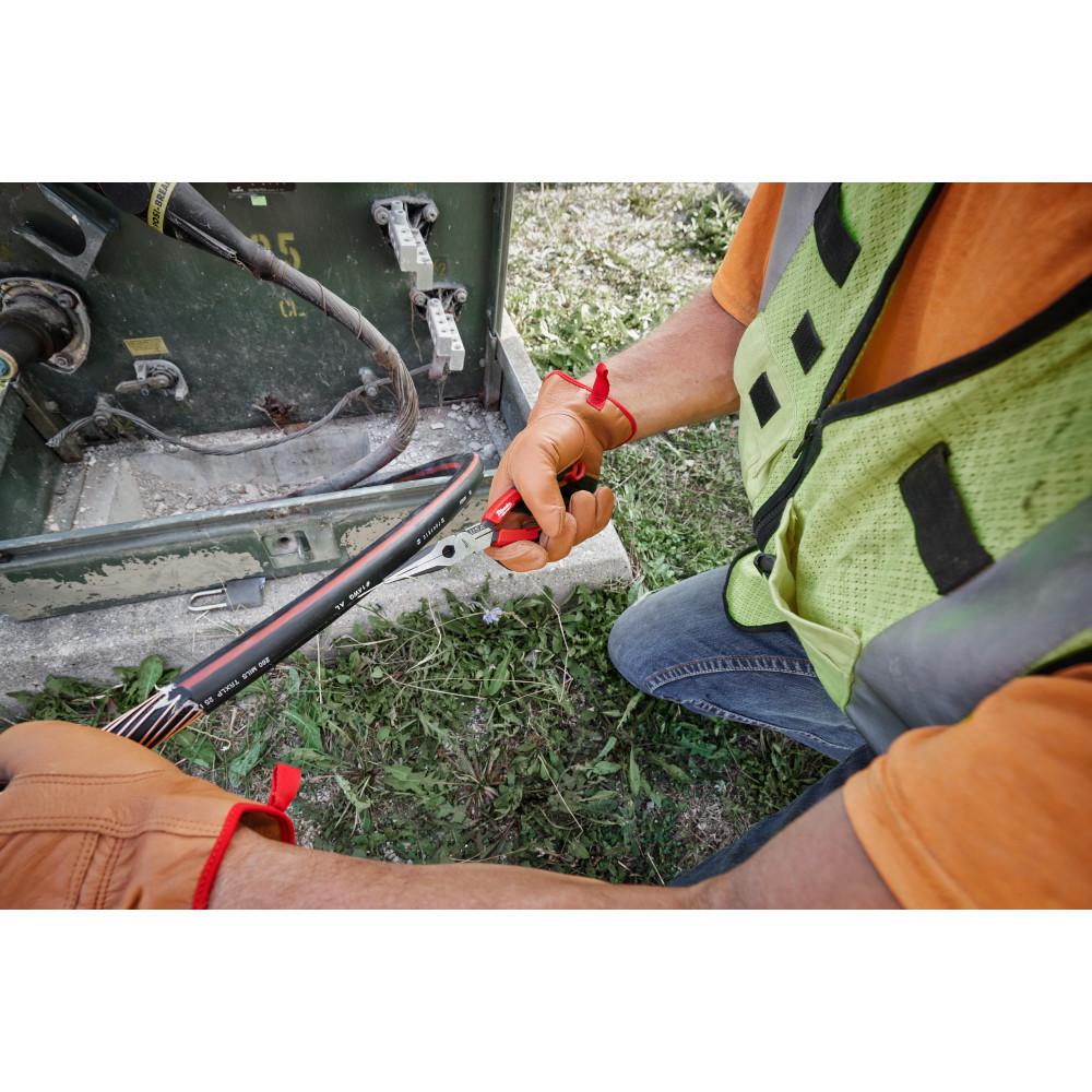 Milwaukee 8-Inch Long Nose Comfort Grip Pliers from Columbia Safety
