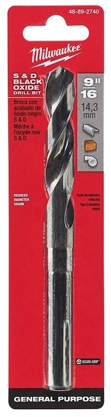 Milwaukee S&D Black Oxide Drill Bit from GME Supply