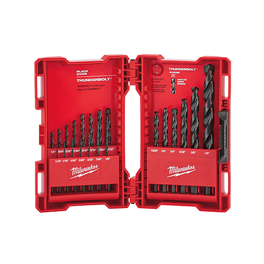 Milwaukee THUNDERBOLT 21 Piece Black Oxide Drill Bit Set from Columbia Safety