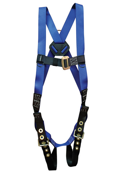 Elk River ConstructionPlus 1 D-Ring Harness with Tongue Buckle Leg Connectors from GME Supply