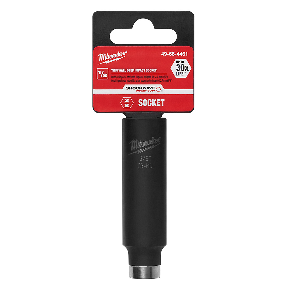 Milwaukee SHOCKWAVE Impact 1/2 Inch Deep Well Socket from GME Supply