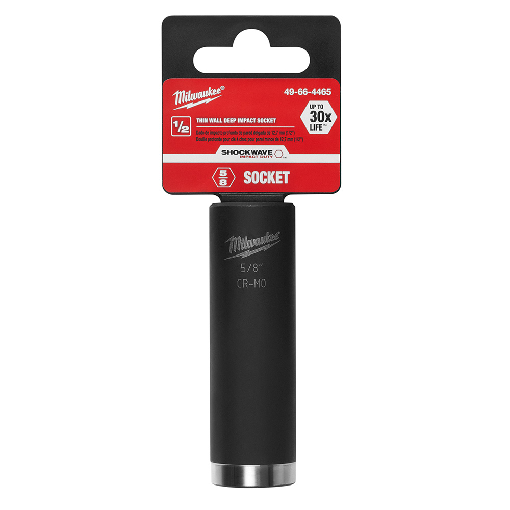 Milwaukee SHOCKWAVE Impact 1/2 Inch Deep Well Socket from GME Supply