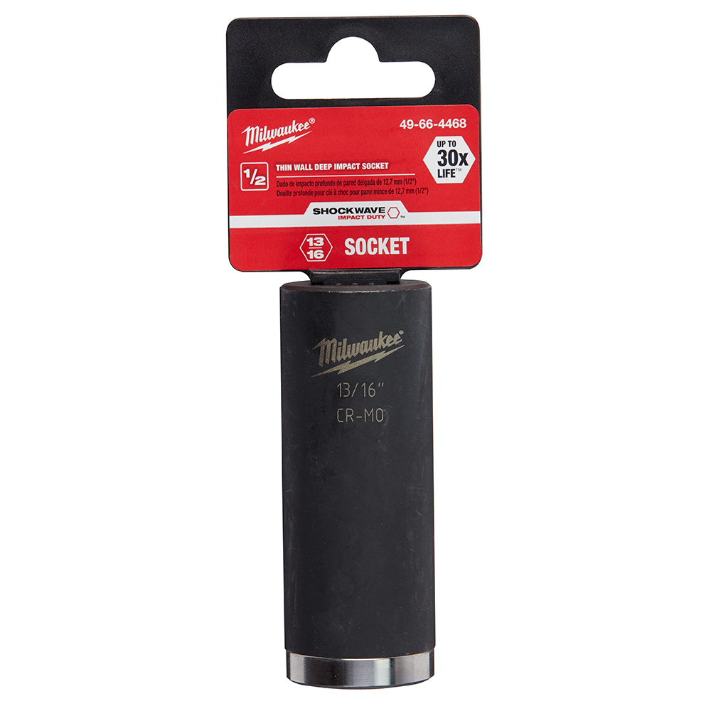 Milwaukee SHOCKWAVE Impact 1/2 Inch Deep Well Socket from GME Supply