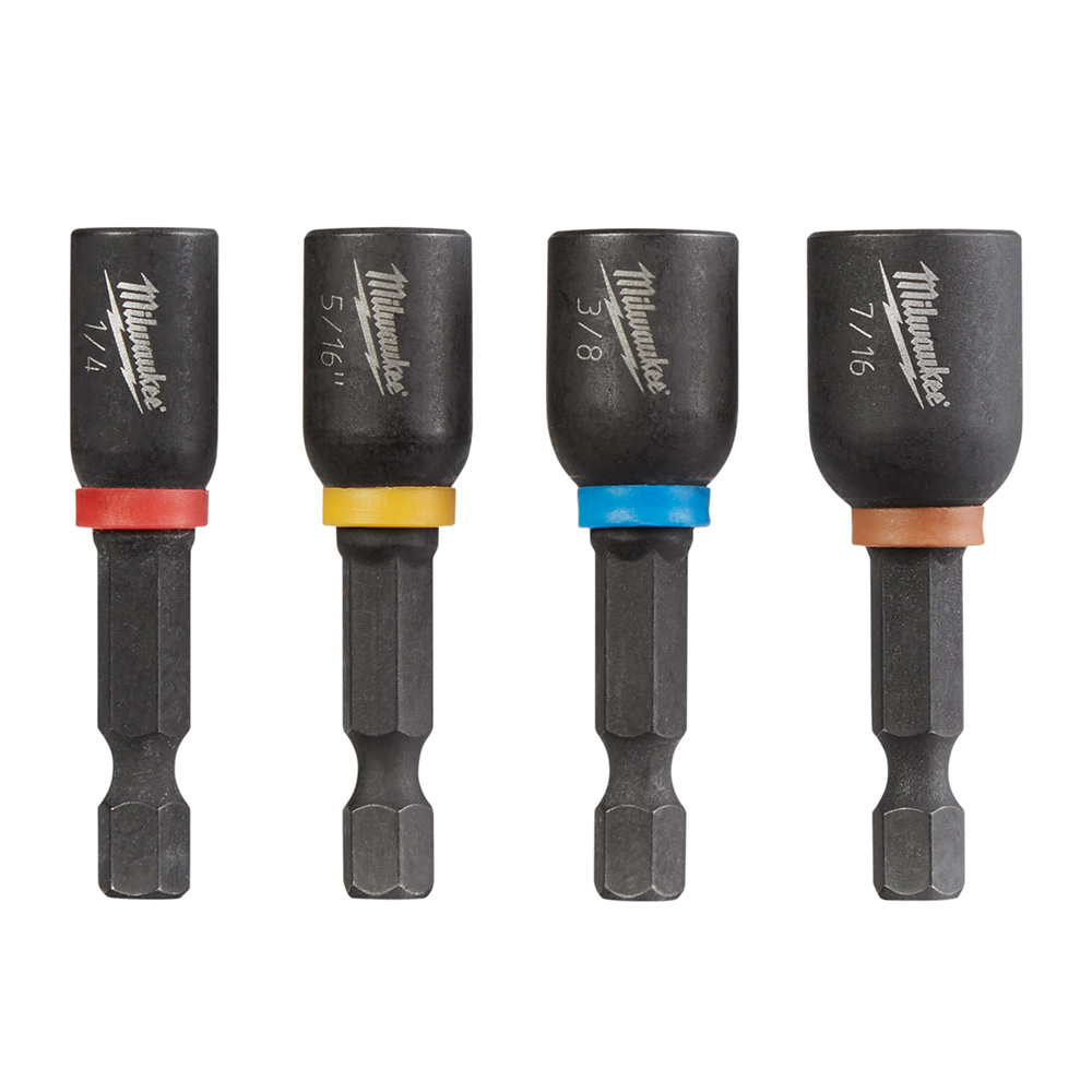 Milwaukee SHOCKWAVE Impact Duty 4 Piece Magnetic Nut Driver Set from Columbia Safety