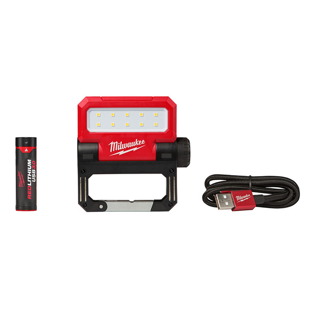 ライトウェイアルミナックル Ver.Y 赤フロントレインフォースブレス タイプF Milwaukee REDLITHIUM USB ROVER Pivoting Flood Light - GME Supply