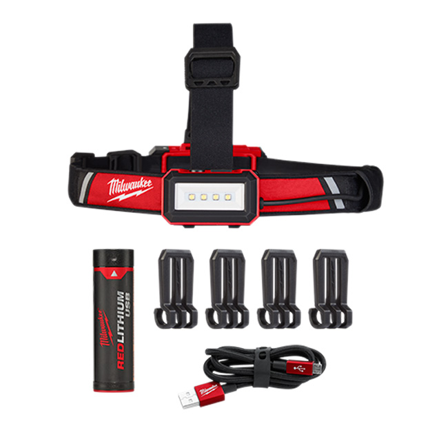 Milwaukee USB Rechargeable Low-Profile Headlamp from GME Supply