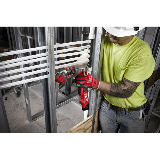 Milwaukee M12 FUEL ProPEX Expander Kit with 1/2 Inch to 1 Inch RAPID SEAL ProPEX Expander Heads from GME Supply
