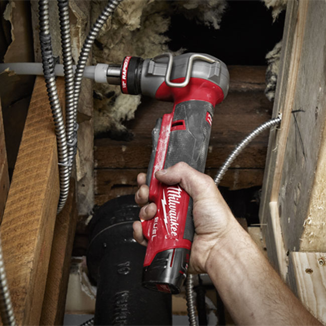 Milwaukee M12 FUEL ProPEX Expander Kit with 1/2 Inch to 1 Inch RAPID SEAL ProPEX Expander Heads from GME Supply