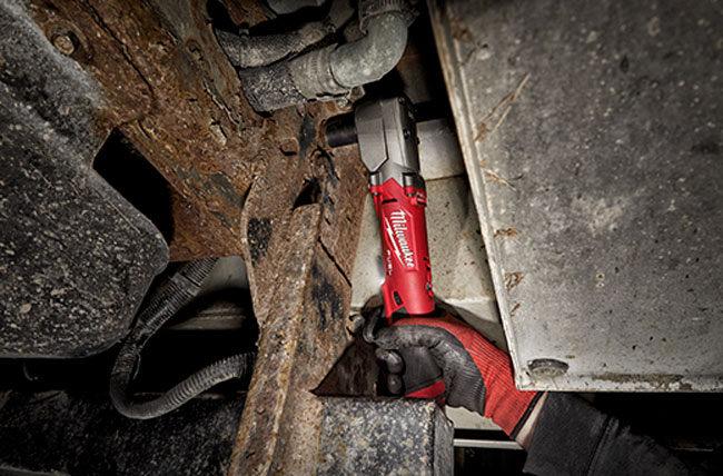 Milwaukee M12 FUEL 1/2 Inch Right Angle Impact Wrench with Pin