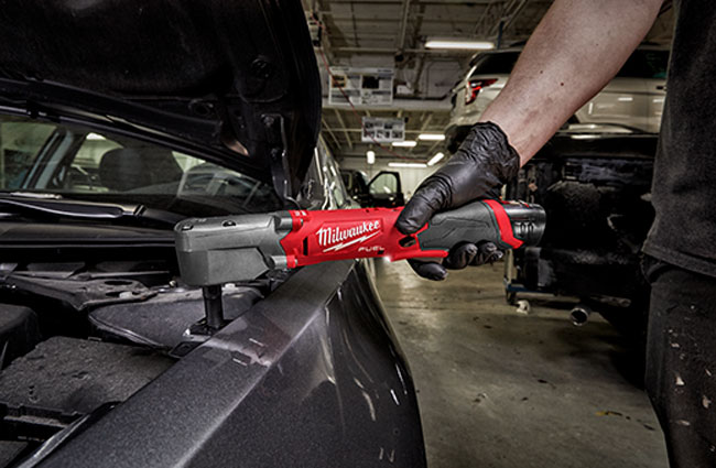 Milwaukee M12 FUEL 1/2 Inch Right Angle Impact Wrench with Pin Detent from GME Supply