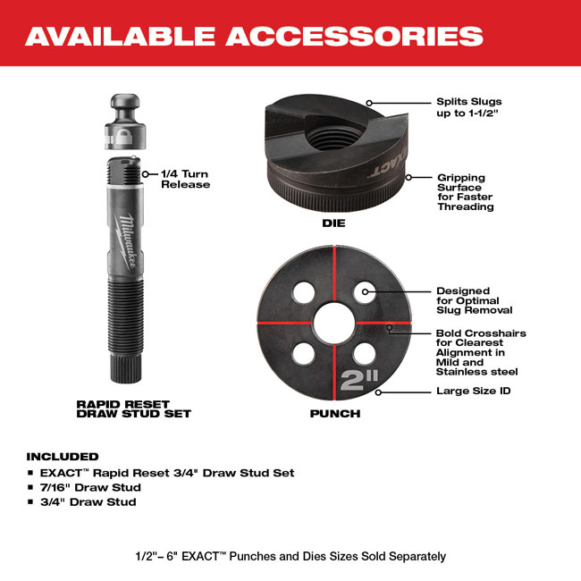 Milwaukee M18 FORCE LOGIC 10 Ton Knockout Tool Kit from GME Supply