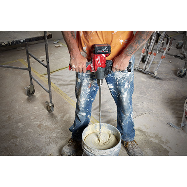 Milwaukee M18 FUEL Mud Mixer with 180° Handle Kit from GME Supply