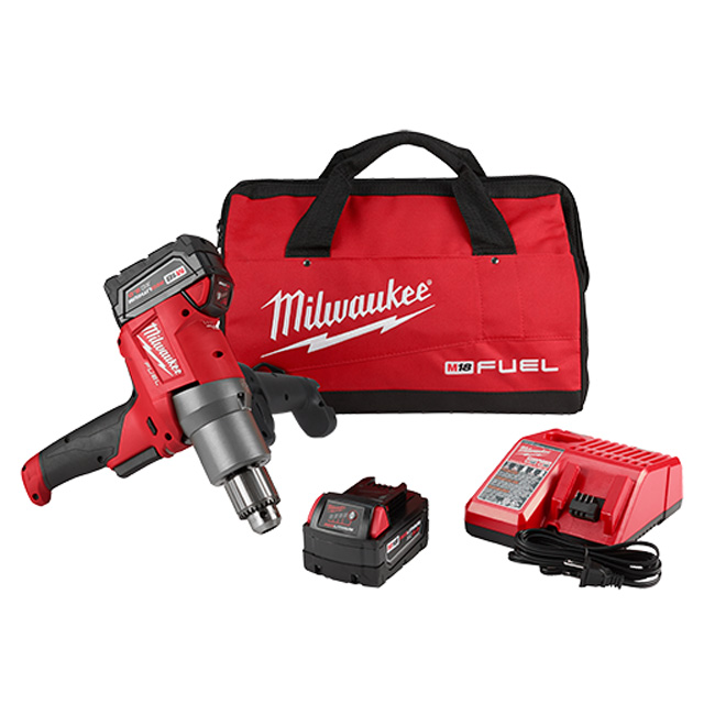 Milwaukee M18 FUEL Mud Mixer with 180° Handle Kit from GME Supply