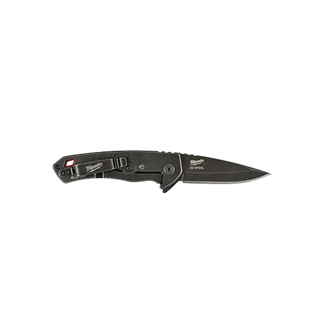 Milwaukee 2.5 Inch HARDLINE Smooth Blade Pocket Knife from GME Supply