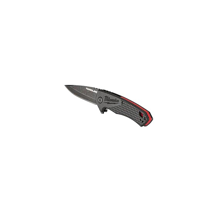 Milwaukee 2.5 Inch HARDLINE Smooth Blade Pocket Knife from GME Supply