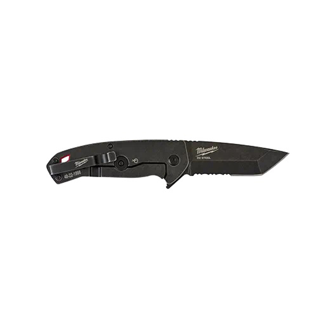 Milwaukee 3 Inch HARDLINE Serrated Blade Pocket Knife from GME Supply
