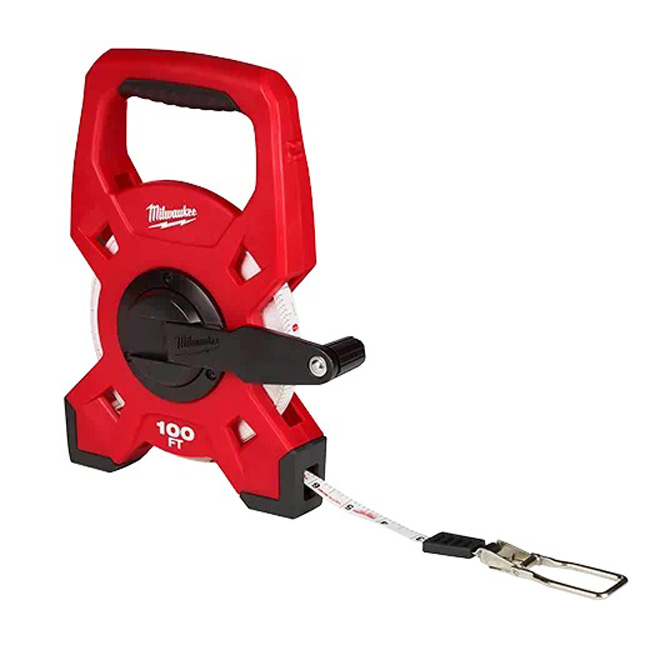 Milwaukee 100 Foot Steel Open Reel Long Tape from GME Supply