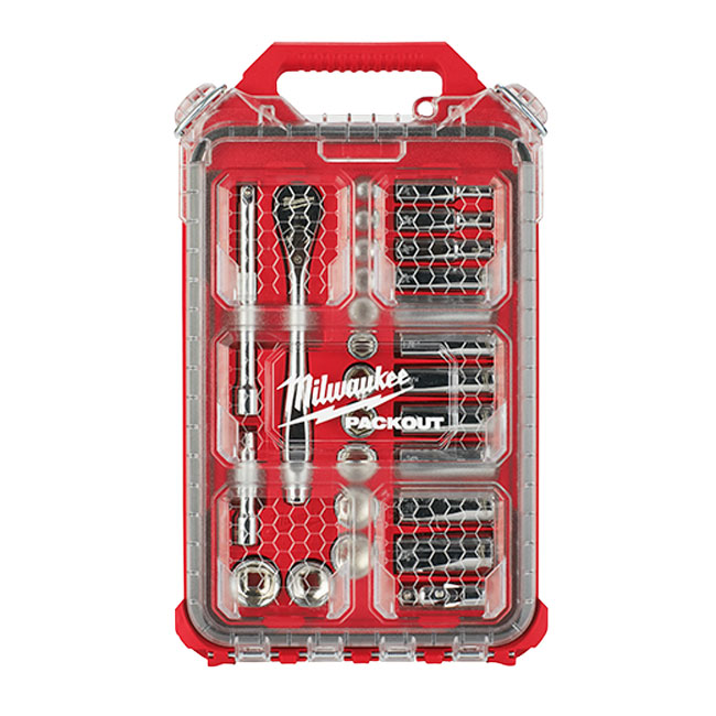Milwaukee Ratchet and Socket Set with PACKOUT from GME Supply
