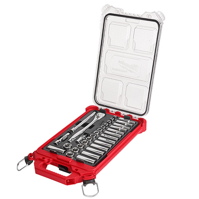 Milwaukee Ratchet and Socket Set with PACKOUT from GME Supply