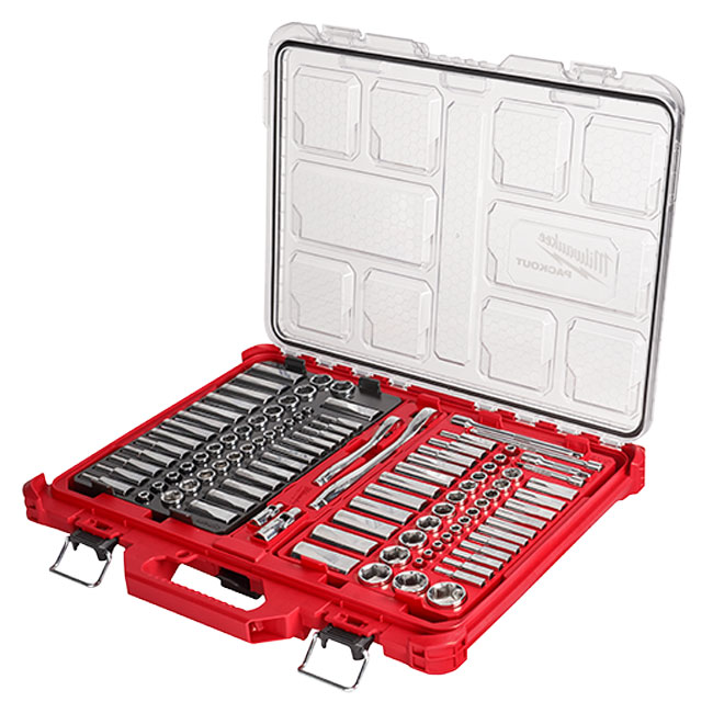 Milwaukee Ratchet and Socket Set with PACKOUT from GME Supply