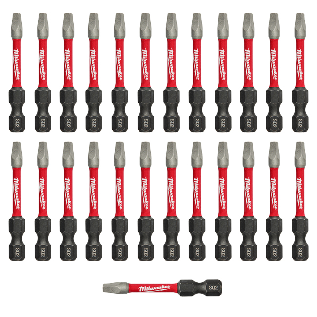 Milwaukee SHOCKWAVE 2 Inch Power Bit Square Recess #2 from Columbia Safety