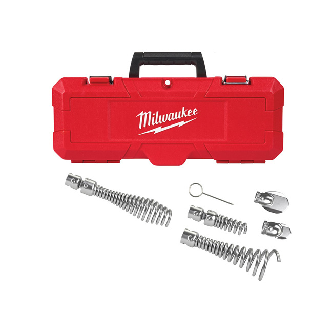 Milwaukee 1-1/4 Inch - 2 Inch Head Attachment Kit for 5/8 Inch Sectional Cable from GME Supply
